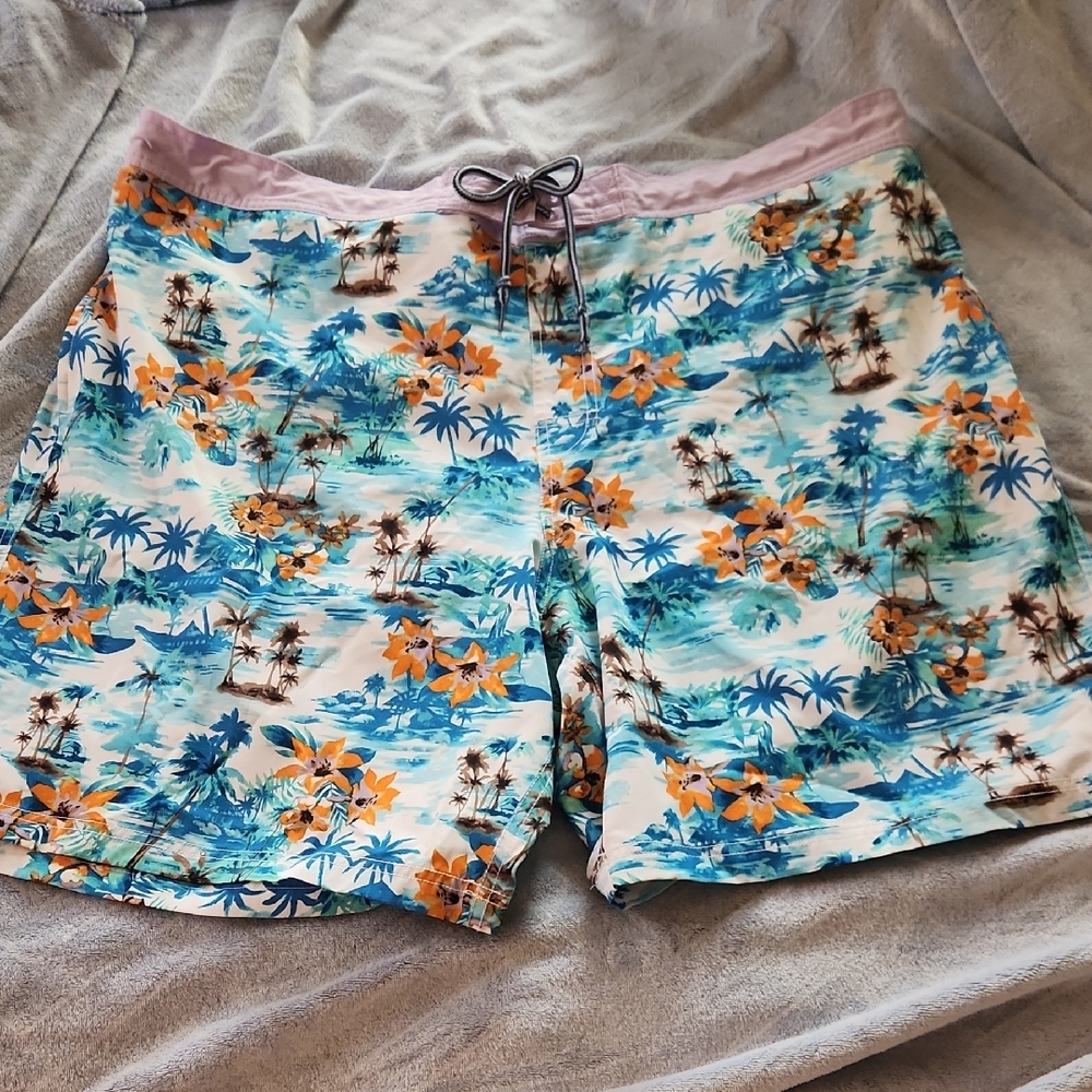 Bright Tropical Swim Shorts